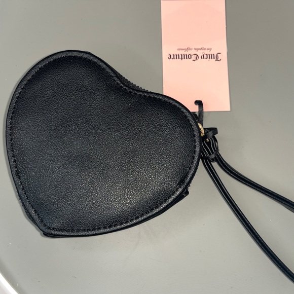 Juicy Couture Black Heart Wristlet NWT - Picture 2 of 4